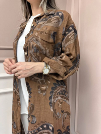 İthal Ürünler 0007 Kahve Linen Kap