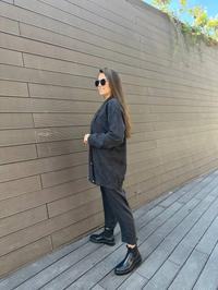 Lisa Exclusive 2068 Siyah Darby İpek İkili Takım