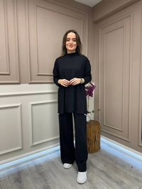 Lisa Exclusive 5118 Siyah İncili Takım