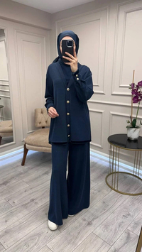 Lisa Exclusive 6055 Lacivert Fitilli İkili Takım