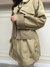 Lisa Exclusive AE0001 Camel Soho Trençkot