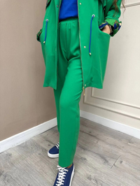 Lisa Exclusive AE0013 Yeşil Brokar Dik Yaka Takım