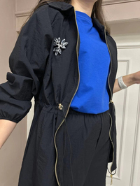 Lisa Exclusive AE0022 Siyah İşlemeli Takım