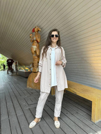 Lisa Exclusive AE0029 Bej Keten Takım