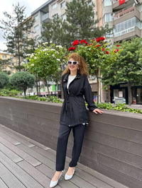 Lisa Exclusive AE0052 Siyah Savey Takım