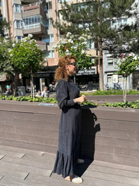 Lisa Exclusive AE0058 Siyah Stage İpek Elbise