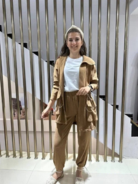 Lisa Exclusive SY106 Kahve Casta Takım