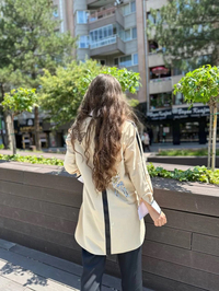 Lisa Exclusive SY107 Lora Bej Gömlek Tunik