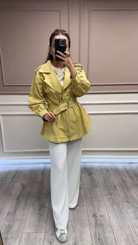Magazin 7306 Sarı Kot Ceket