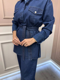 Magazin 7385 Lacivert Pantolonlu Kot Takım
