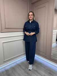 Magazin 7385 Lacivert Pantolonlu Kot Takım