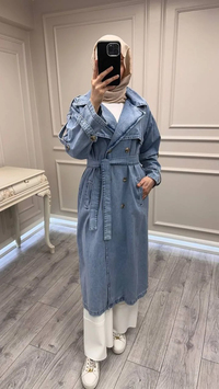 Magazin 7407 Açık Mavi Tensel Trenç