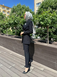 Matex 24Y01147371 Siyah Ceket Pantolon Takım
