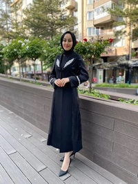 Matex 24Y01217171 Siyah İç Elbiseli Organze Kap