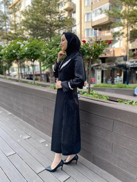 Matex 24Y01217171 Siyah İç Elbiseli Organze Kap