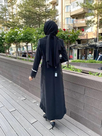 Matex 24Y01217171 Siyah İç Elbiseli Organze Kap