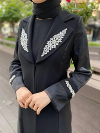 Matex 24Y01217171 Siyah İç Elbiseli Organze Kap