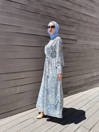 Merwish MRW1776 İndigo Lelys Elbise