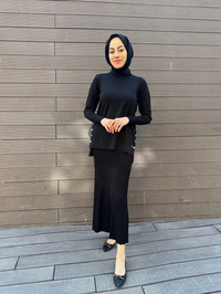 Missa MSTKM0002 Siyah Etekli Takım