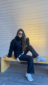 Missemramiss C3612 Siyah Yaka Kürklü Denim Ceket