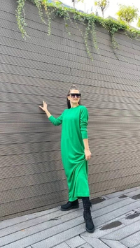 Missemramiss E3621 Benetton Triko Taşlı Elbise