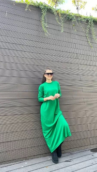Missemramiss E3621 Benetton Triko Taşlı Elbise