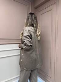 Missemramiss G4845 Vizon Keten Gömlek