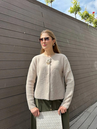 Missemramiss H4573 Bej Angora Hırka
