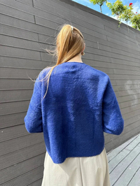 Missemramiss H4573 Lacivert Angora Hırka