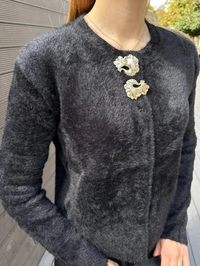 Missemramiss H4573 Siyah Angora Hırka