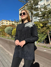 Missemramiss H4576 Siyah Speciale Angora Hırka