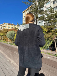 Missemramiss H4576 Siyah Speciale Angora Hırka