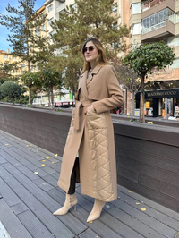Missemramiss K4560 Camel Speciale Cappotto Kaban