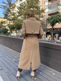 Missemramiss K4560 Camel Speciale Cappotto Kaban