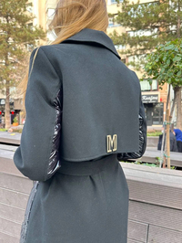 Missemramiss K4560 Siyah Speciale Cappotto Kaban