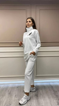 Missemramiss P3700 Ekru Scuba Pantalon