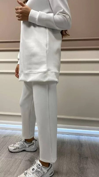 Missemramiss P3700 Ekru Scuba Pantalon