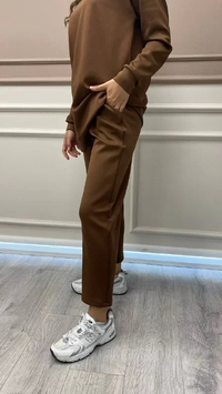 Missemramiss P3700 Kahverengi Scuba Pantalon