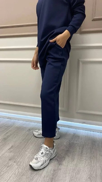 Missemramiss P3700 Lacivert Scuba Pantalon