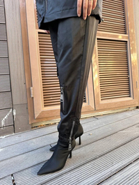 Missemramiss P4646 Siyah Fermuar Detaylı Pantolon