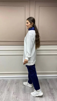Missemramiss S3709 Beyaz-Lacivert İkili Spor Takım