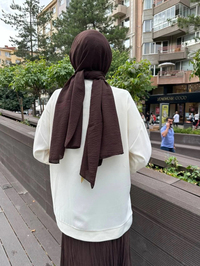 Missemramiss S4446 Ekru Aksesuarlı Sweat