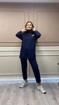 Missemramiss T3737 Lacivert Scuba Tunik