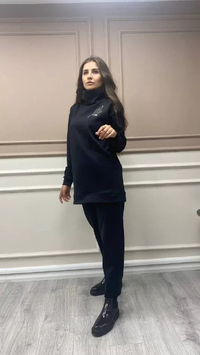 Missemramiss T3737 Siyah Scuba Tunik