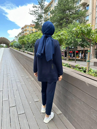 Missemramiss T4481 Lacivert Aksesuarlı İkili Takım