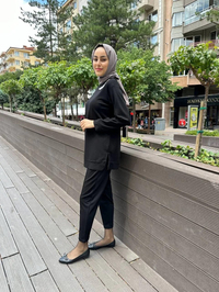 Missemramiss T4481 Siyah Aksesuarlı İkili Takım