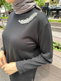 Missemramiss T4481 Siyah Aksesuarlı İkili Takım