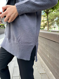 Missemramiss T4572 Antrasit Maglione Angora Kazak