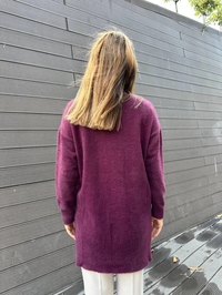 Missemramiss T4572 Mürdüm Maglione Angora Kazak