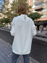 Missemramiss T4609 Ekru Bright Taşlı Tunik